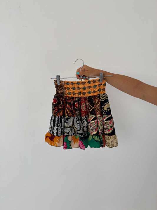 Patchwork rara mini skirt