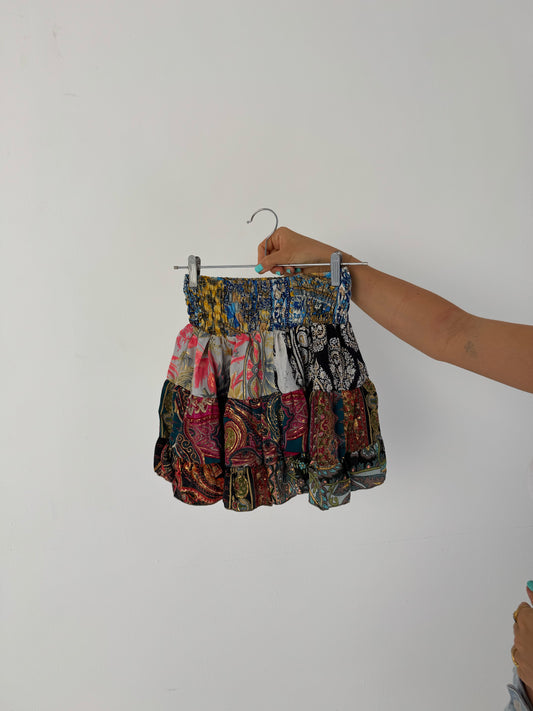 Patchwork rara mini skirt